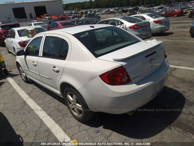 1G1AL58F987215681 - 2008 CHEVROLET COBALT LT WHITE photo 3