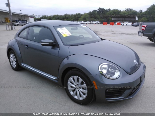 3VWFD7AT0KM707709 - 2019 VOLKSWAGEN BEETLE S/FINAL EDITION SE/FINAL GRAY photo 1