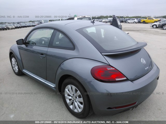 3VWFD7AT0KM707709 - 2019 VOLKSWAGEN BEETLE S/FINAL EDITION SE/FINAL GRAY photo 3