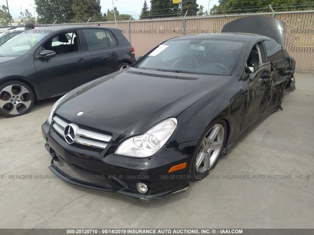 WDDDJ7CB0BA167742 - 2011 MERCEDES-BENZ CLS 550 BLACK photo 2