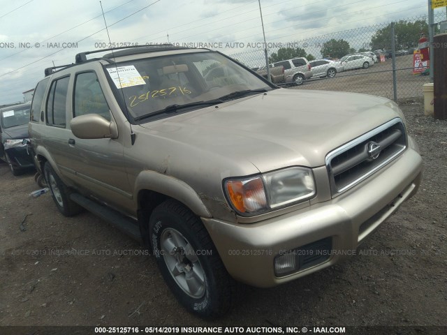 JN8DR09Y71W601280 - 2001 NISSAN PATHFINDER LE/SE/XE GOLD photo 1