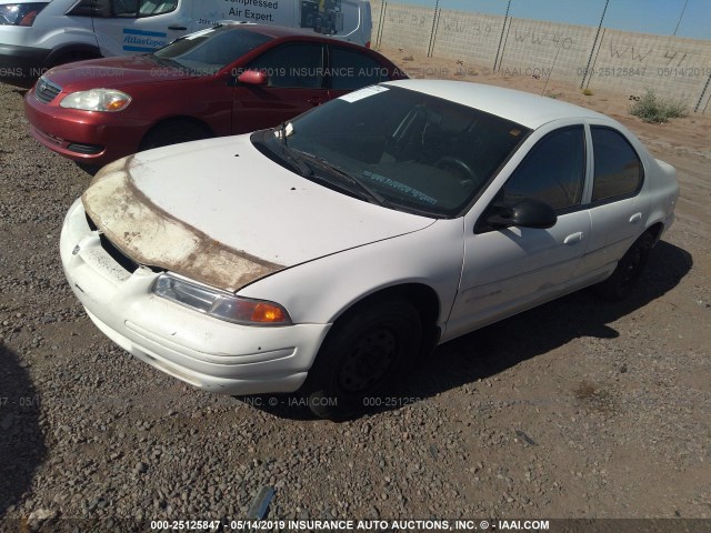 1B3EJ46X7XN603881 - 1999 DODGE STRATUS WHITE photo 2