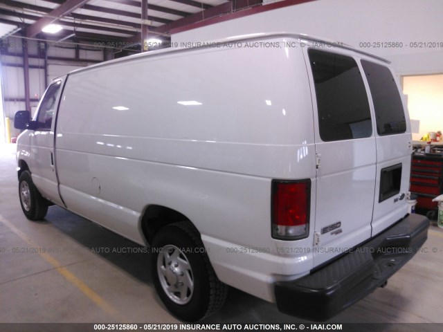 1FTNE1EW6EDA02670 - 2014 FORD ECONOLINE E150 VAN WHITE photo 3