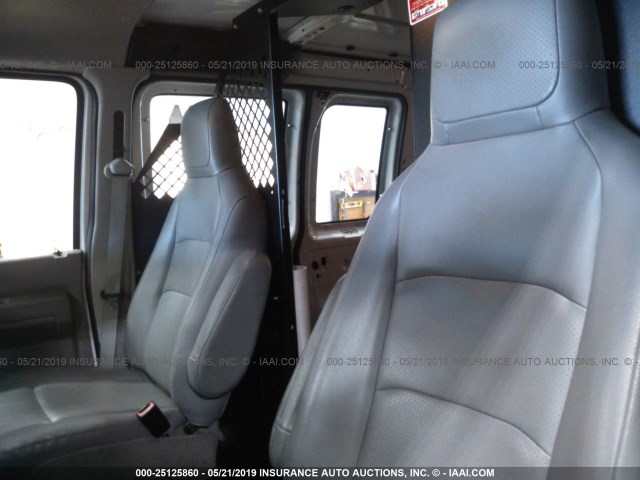 1FTNE1EW6EDA02670 - 2014 FORD ECONOLINE E150 VAN WHITE photo 8