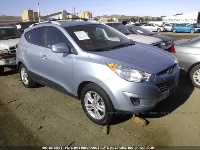 KM8JU3AC1CU487933 - 2012 HYUNDAI TUCSON GLS/LIMITED BLUE photo 1