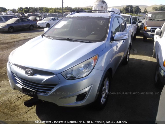 KM8JU3AC1CU487933 - 2012 HYUNDAI TUCSON GLS/LIMITED BLUE photo 2