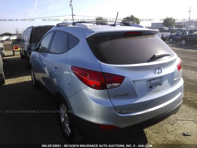 KM8JU3AC1CU487933 - 2012 HYUNDAI TUCSON GLS/LIMITED BLUE photo 3