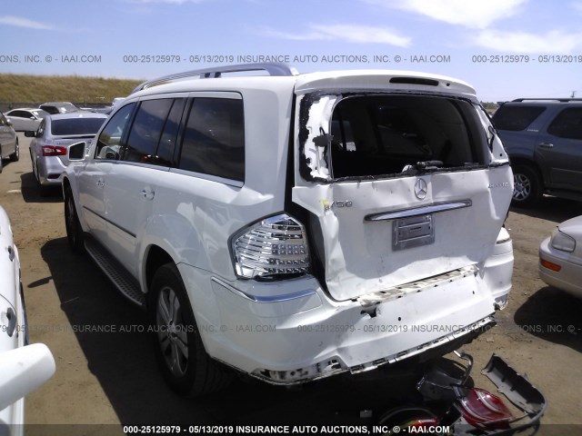 4JGBF7BE6CA772652 - 2012 MERCEDES-BENZ GL 450 4MATIC WHITE photo 3