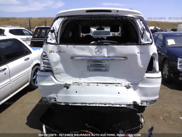 4JGBF7BE6CA772652 - 2012 MERCEDES-BENZ GL 450 4MATIC WHITE photo 6