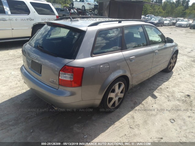 WAUVC68E65A107083 - 2005 AUDI A4 1.8T AVANT QUATTRO/SPCL GRAY photo 4