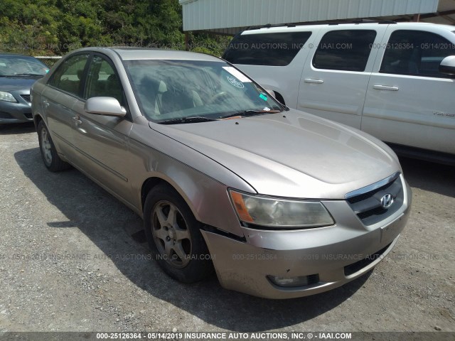 5NPEU46F07H158607 - 2007 HYUNDAI SONATA SE/LIMITED TAN photo 1