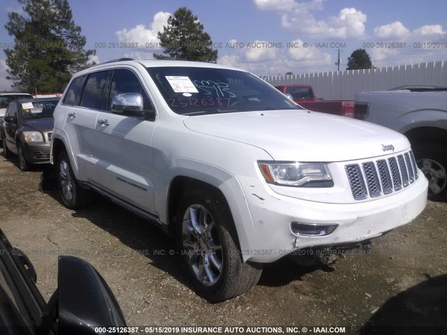 1C4RJFJM8EC347347 - 2014 JEEP GRAND CHEROKEE SUMMIT WHITE photo 1