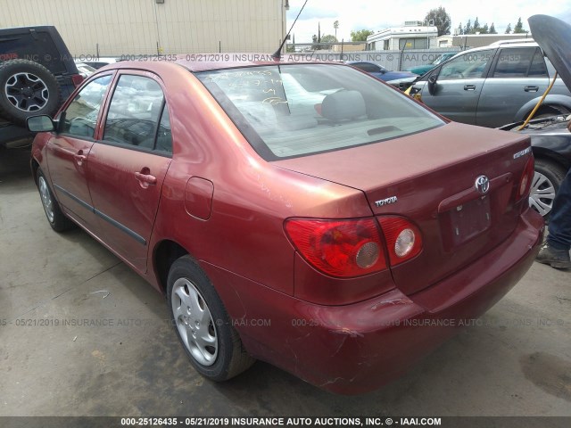 1NXBR32E45Z546658 - 2005 TOYOTA COROLLA CE/LE/S RED photo 3