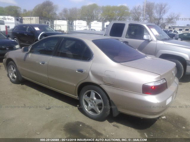 19UUA56612A029853 - 2002 ACURA 3.2TL GOLD photo 3