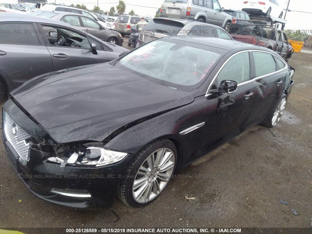 SAJWA2GBXBLV09865 - 2011 JAGUAR XJL BLACK photo 2