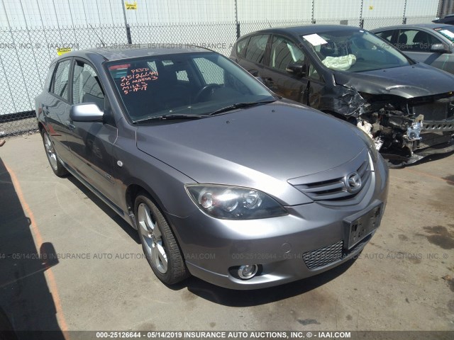 JM1BK344661465130 - 2006 MAZDA 3 HATCHBACK GRAY photo 1