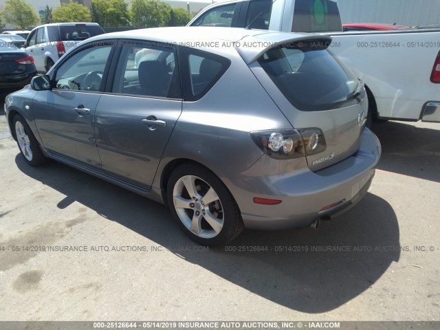 JM1BK344661465130 - 2006 MAZDA 3 HATCHBACK GRAY photo 3