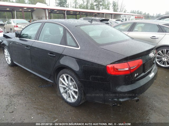 WAUFFAFL9EA085239 - 2014 AUDI A4 PREMIUM PLUS BLACK photo 3