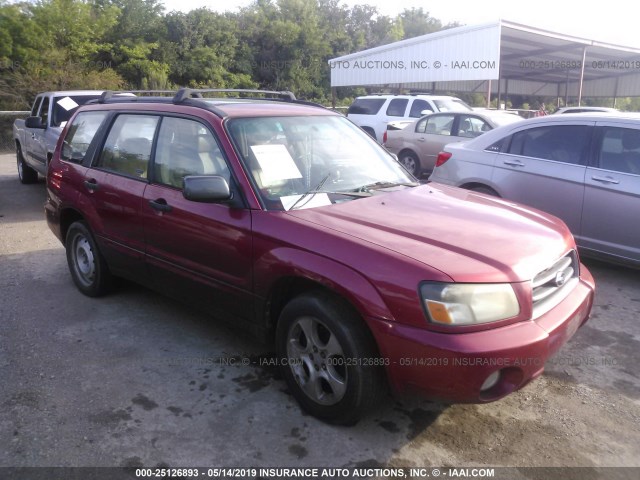 JF1SG65693H736032 - 2003 SUBARU FORESTER 2.5XS RED photo 1