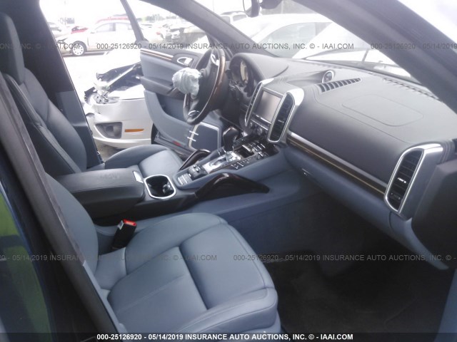 WP1AC2A28DLA92999 - 2013 PORSCHE CAYENNE TURBO BLUE photo 5