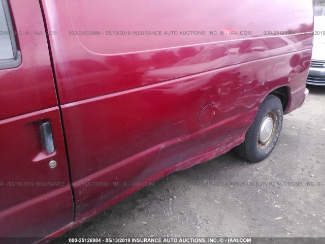 1FTRE142XXHB49599 - 1999 FORD ECONOLINE E150 VAN RED photo 6