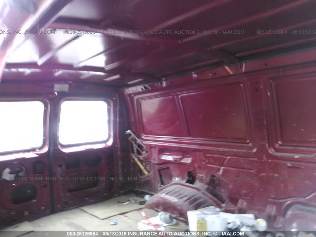 1FTRE142XXHB49599 - 1999 FORD ECONOLINE E150 VAN RED photo 8