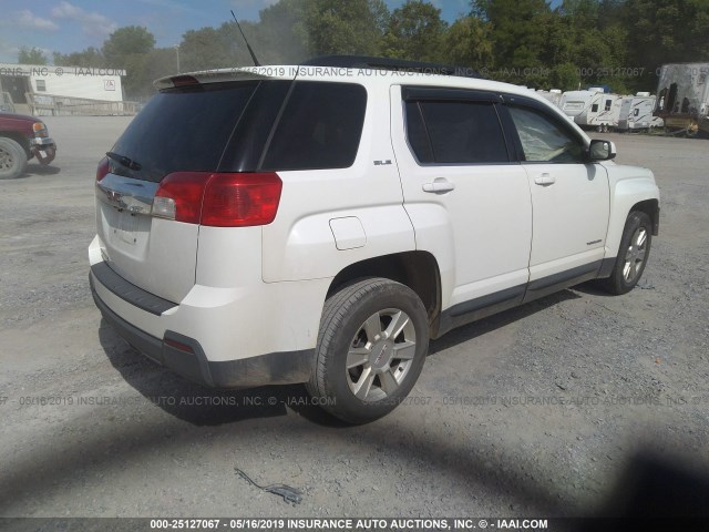 2GKALSEK9D6140969 - 2013 GMC TERRAIN SLE WHITE photo 4