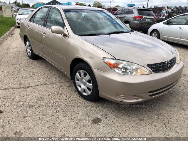 4T1BE32K93U708833 - 2003 TOYOTA CAMRY LE/XLE/SE GOLD photo 1