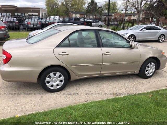 4T1BE32K93U708833 - 2003 TOYOTA CAMRY LE/XLE/SE GOLD photo 6