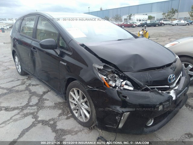 JTDZN3EU9C3158149 - 2012 TOYOTA PRIUS V BLACK photo 1