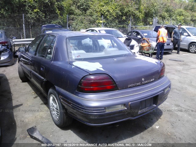 1G2NE54N6PM571719 - 1993 PONTIAC GRAND AM SE GRAY photo 3