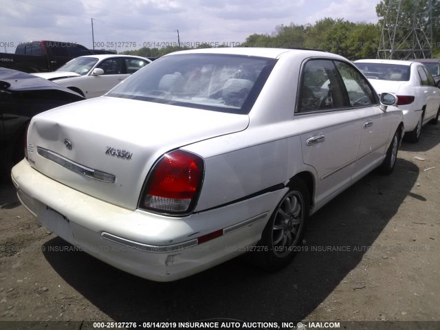 KMHFU45E73A248881 - 2003 HYUNDAI XG 350 WHITE photo 4