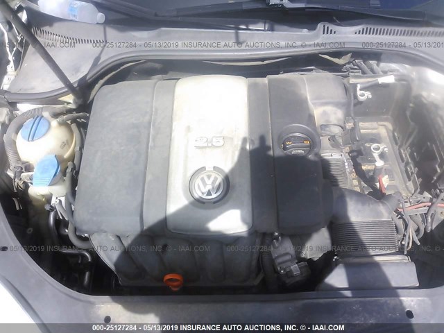 3VWEF71K87M182824 - 2007 VOLKSWAGEN JETTA WOLFSBURG 银色 照片 10