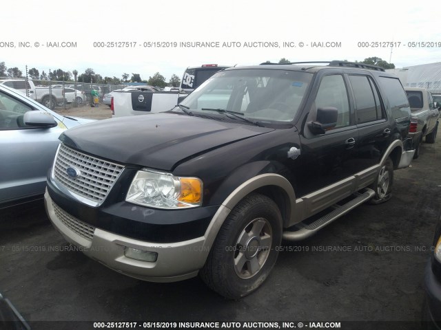 1FMFU17506LA22685 - 2006 FORD EXPEDITION EDDIE BAUER BLACK photo 2