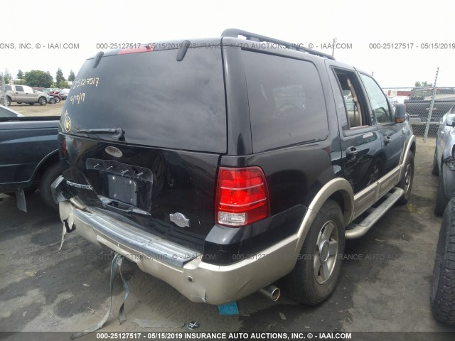 1FMFU17506LA22685 - 2006 FORD EXPEDITION EDDIE BAUER BLACK photo 4