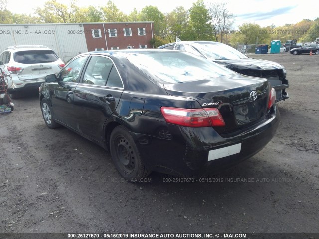 4T1BE46K67U587748 - 2007 TOYOTA CAMRY NEW GENERAT CE/LE/XLE/SE BLACK photo 3