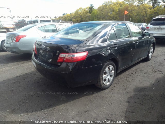 4T1BE46K67U587748 - 2007 TOYOTA CAMRY NEW GENERAT CE/LE/XLE/SE BLACK photo 4