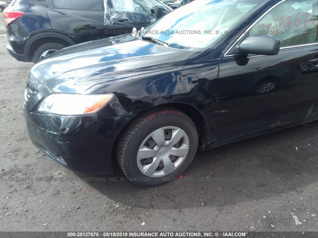 4T1BE46K67U587748 - 2007 TOYOTA CAMRY NEW GENERAT CE/LE/XLE/SE BLACK photo 6