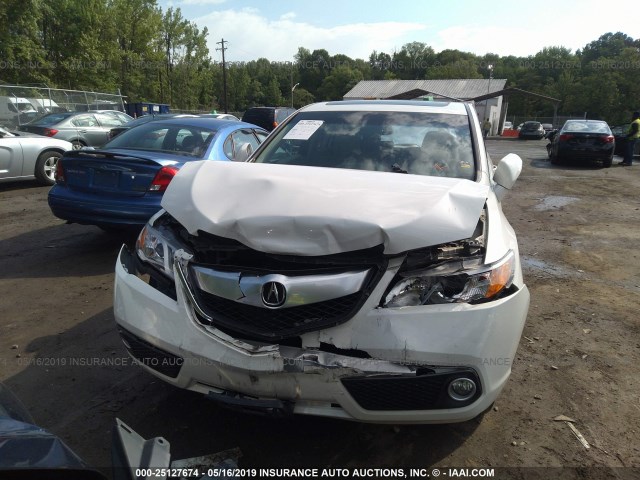 5J8TB4H57EL001295 - 2014 ACURA RDX TECHNOLOGY WHITE photo 6