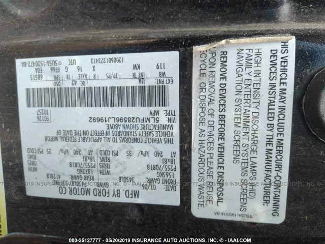 5LMFU28596LJ19692 - 2006 LINCOLN NAVIGATOR 黑色 照片 9