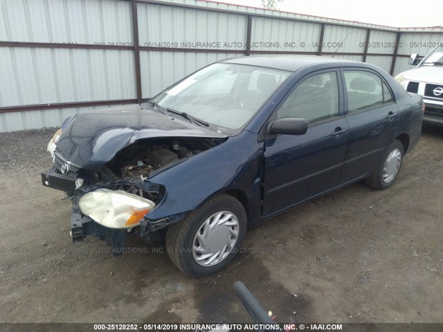 1NXBR32E76Z716822 - 2006 TOYOTA COROLLA CE/LE/S BLUE photo 2