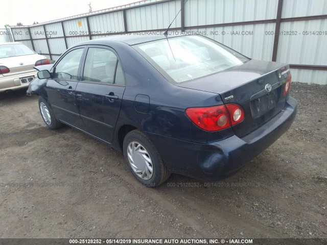 1NXBR32E76Z716822 - 2006 TOYOTA COROLLA CE/LE/S BLUE photo 3