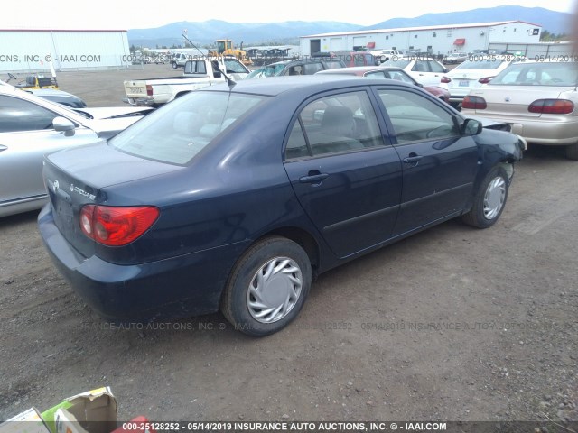 1NXBR32E76Z716822 - 2006 TOYOTA COROLLA CE/LE/S BLUE photo 4