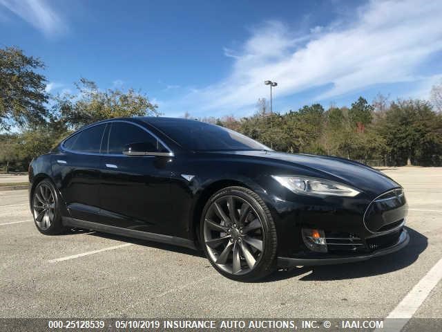 5YJSA1DP2DFP17039 - 2013 TESLA MODEL S BLACK photo 1