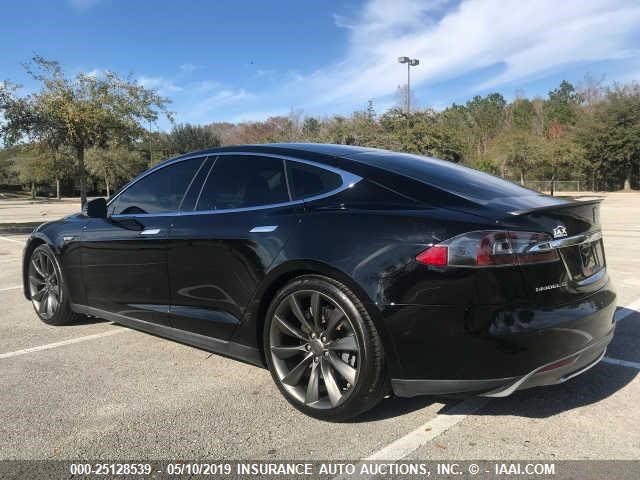 5YJSA1DP2DFP17039 - 2013 TESLA MODEL S BLACK photo 3