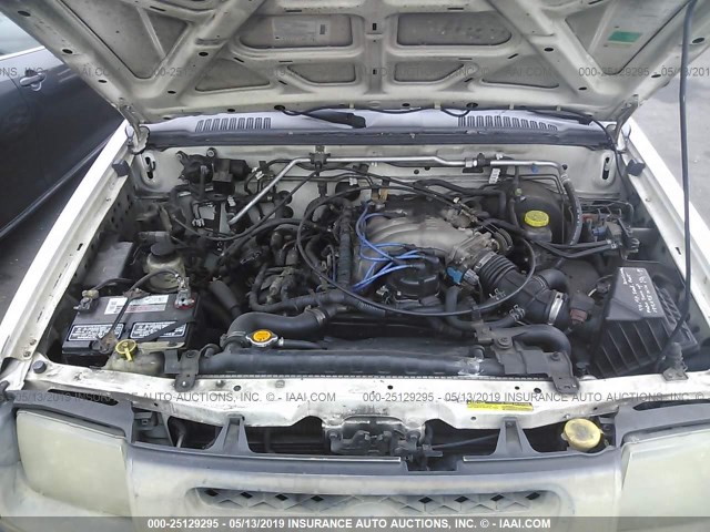 5N1ED28T61C559388 - 2001 NISSAN XTERRA XE/SE WHITE photo 10