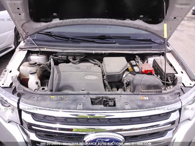 2FMDK3GC4DBE33706 - 2013 FORD EDGE SE SILVER photo 10