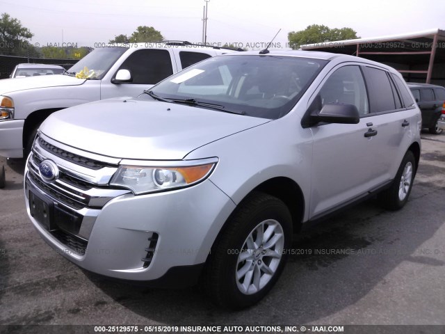 2FMDK3GC4DBE33706 - 2013 FORD EDGE SE SILVER photo 2