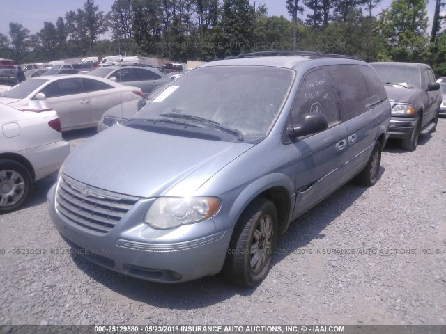 2C8GP54L65R133112 - 2005 CHRYSLER TOWN & COUNTRY TOURING BLUE photo 2