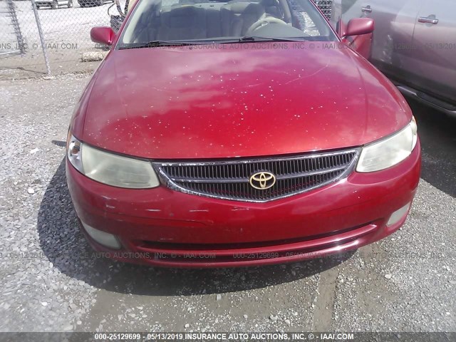 2T1CF28PXYC391409 - 2000 TOYOTA CAMRY SOLARA SE/SLE წითელი ფოტო 10